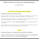 Reembolsos a alunos subsidiados